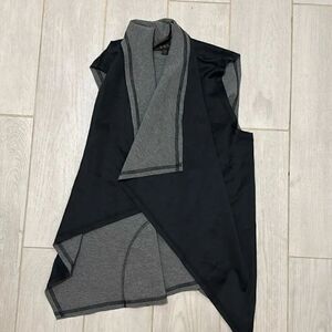 XS grey and black alala vest reversible